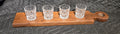 Whisky / bourbon walnut flight board