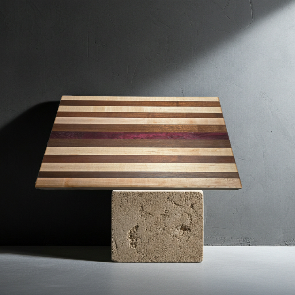 Maple, Walnut & Purpleheart Cutting Board