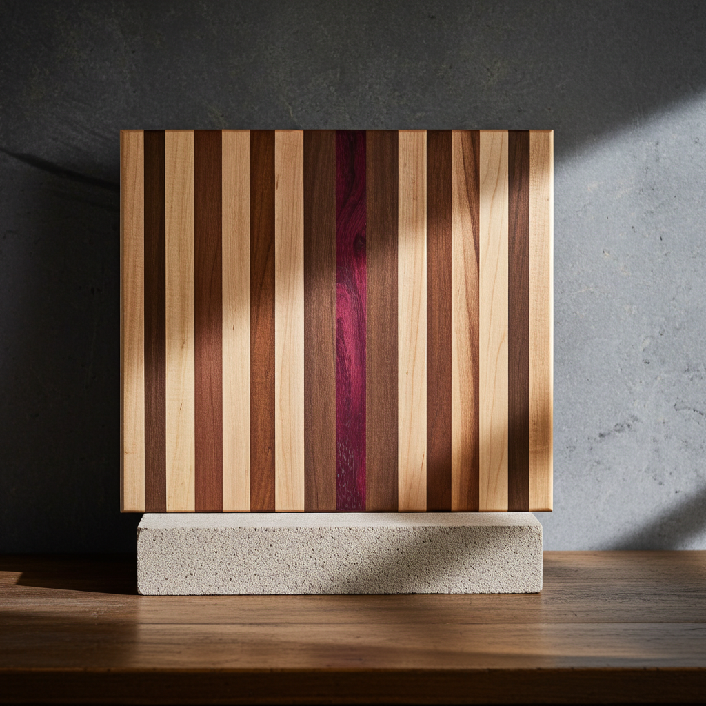 Maple, Walnut & Purpleheart Cutting Board