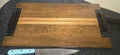 Handmade Industrial Poplar Serving & Charcuterie Board with Black Metal Handles – 22 x 12"