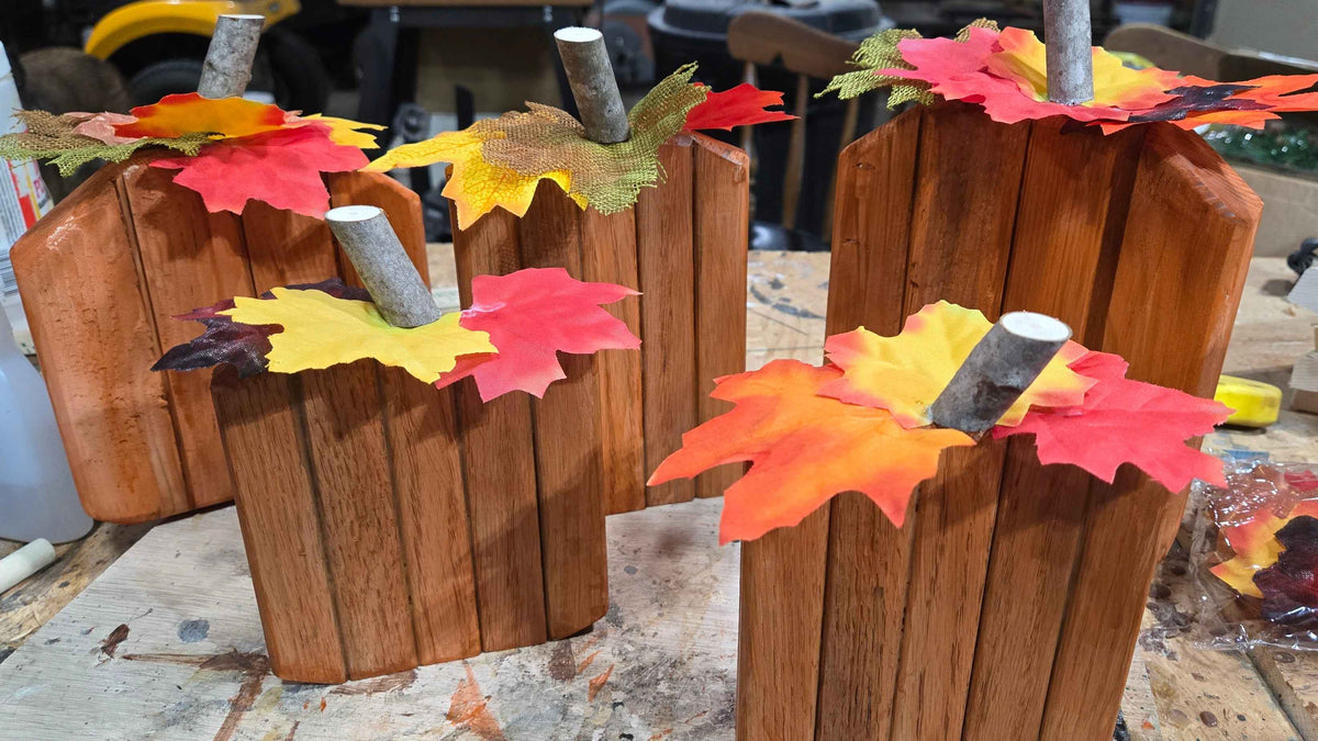 Handmade Wood Pumpkins – Handcrafted Fall Decor