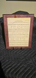Handmade "It Is Well With My Soul" Wood Plaque with Metal Display Stand
