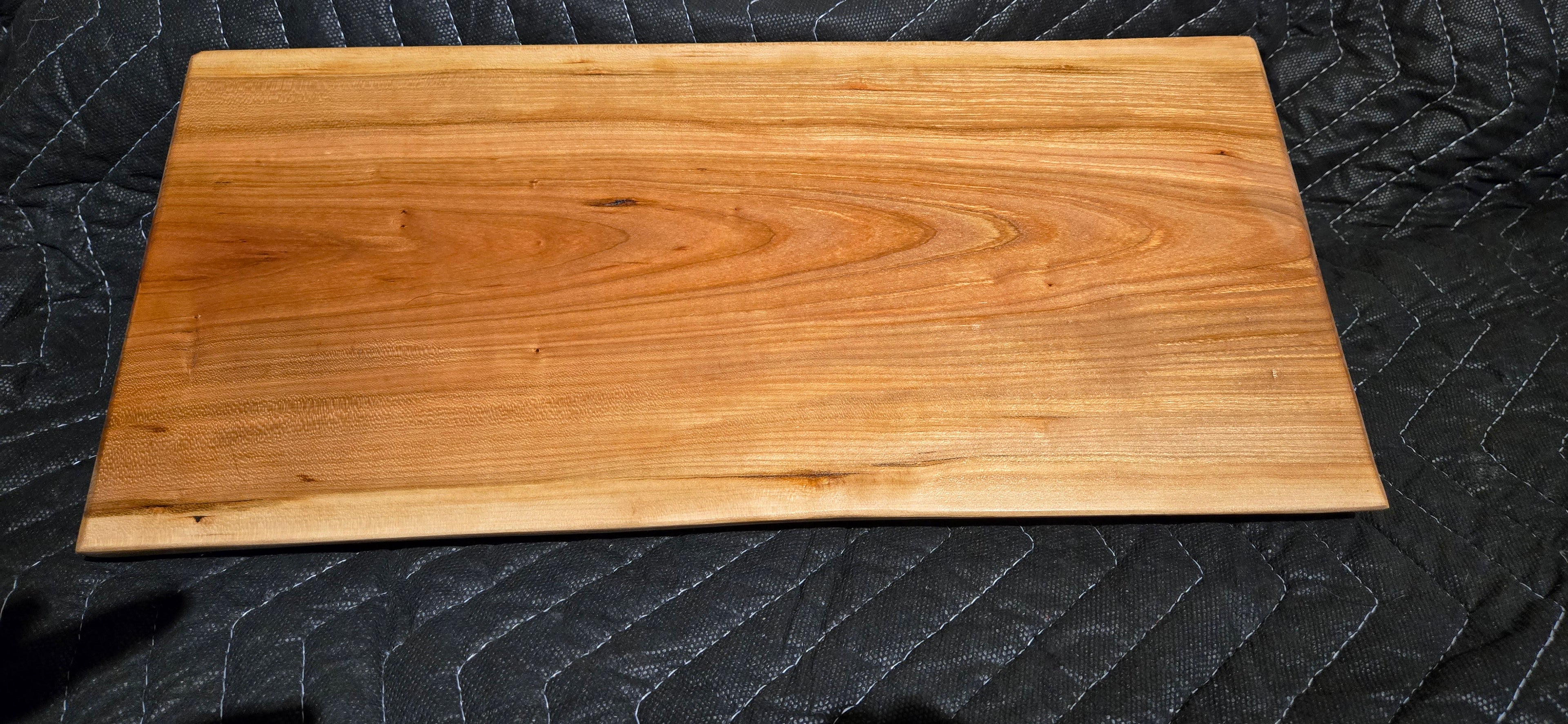 Cherry live edge serving board