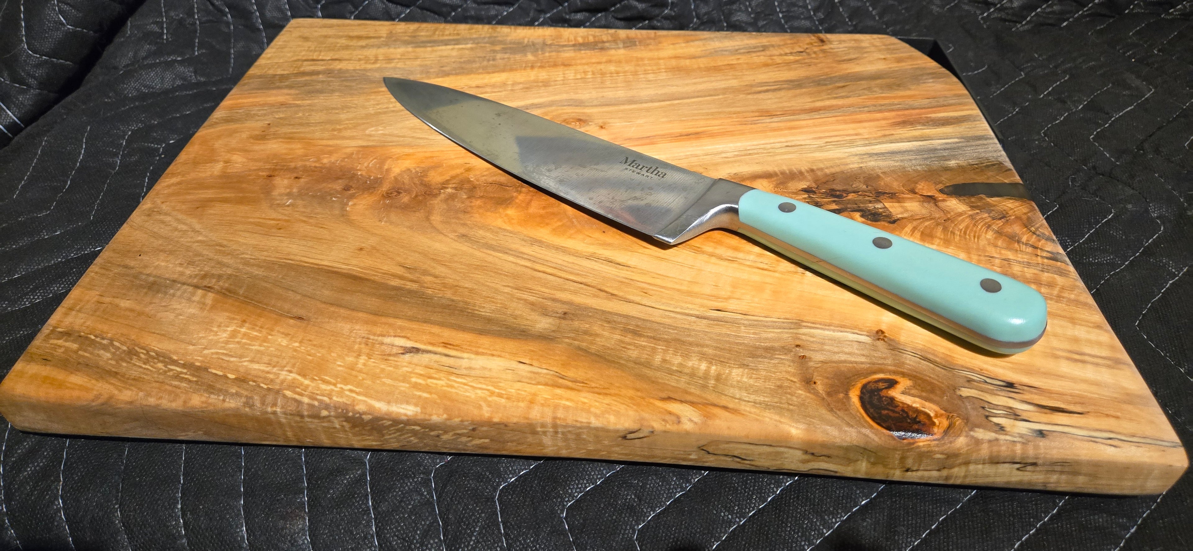 Spalted maple industrial handle cutting  / serving board