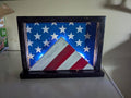 Light American flag home decor