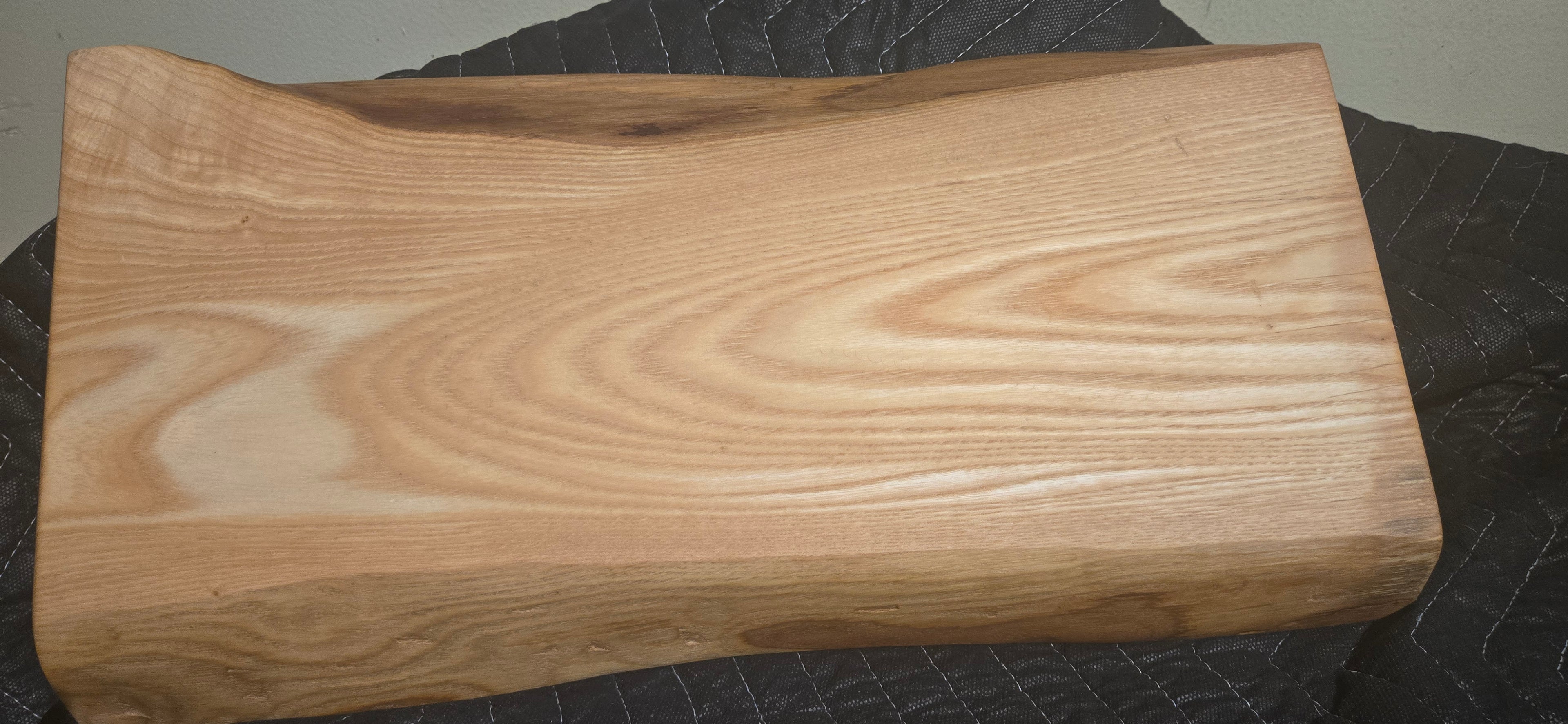 Ash live edge cutting serving board